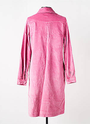 Robe mi-longue manches longues manches longues rose COUTURIST femme