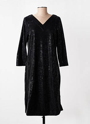 Robe mi-longue manches longues manches longues noir COUTURIST femme