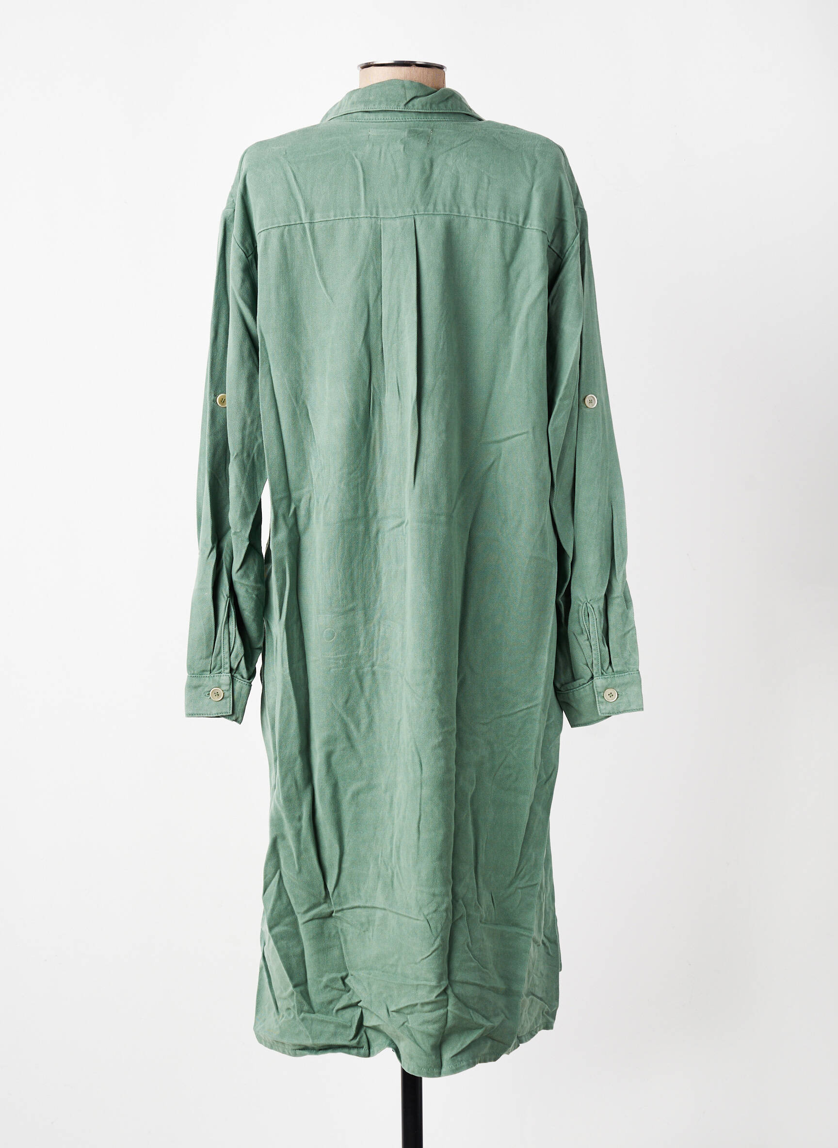 Robe longue manches longues manches longues vert COUTURIST femme