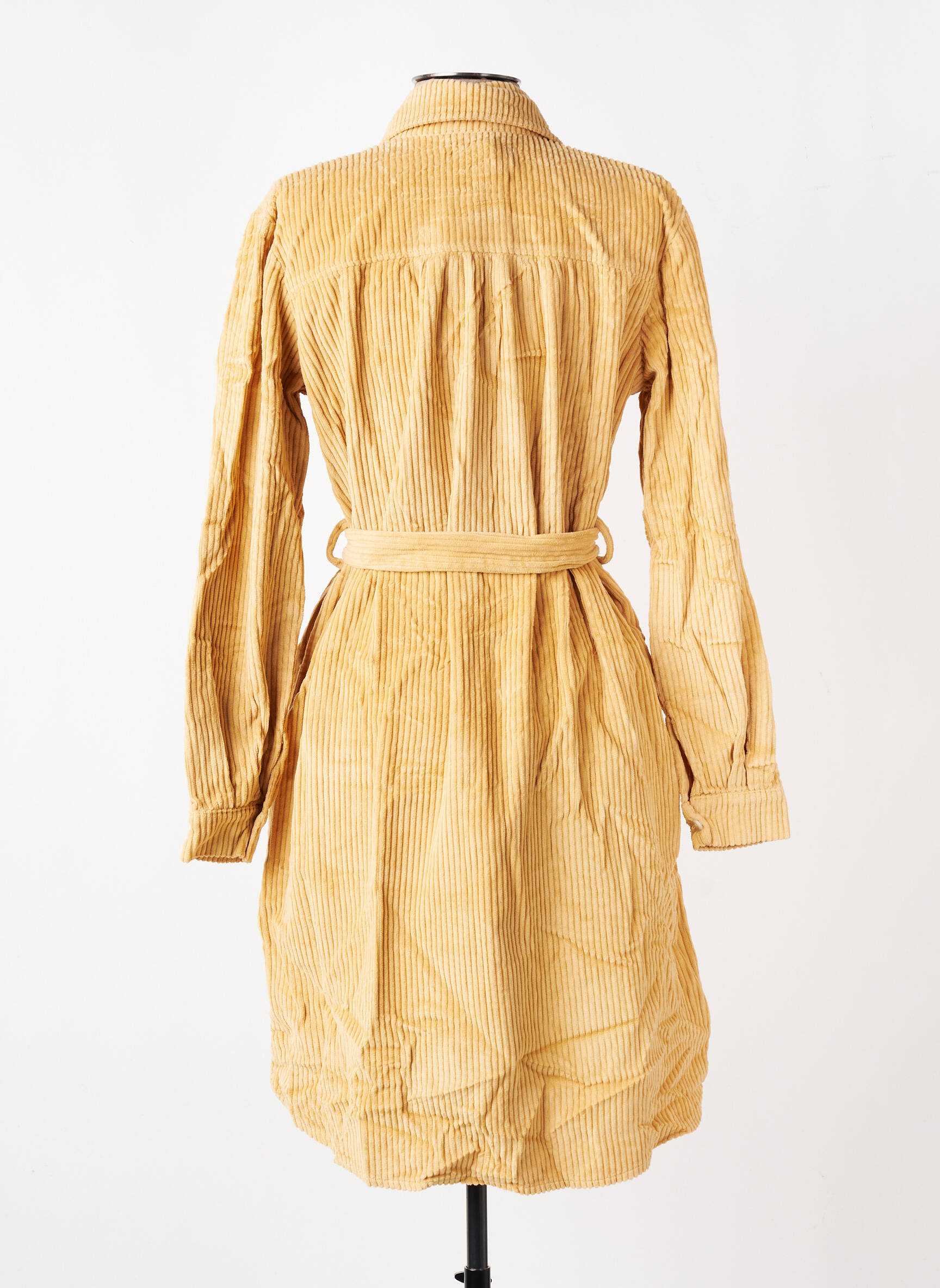 Robe mi-longue manches longues manches longues marron COUTURIST femme