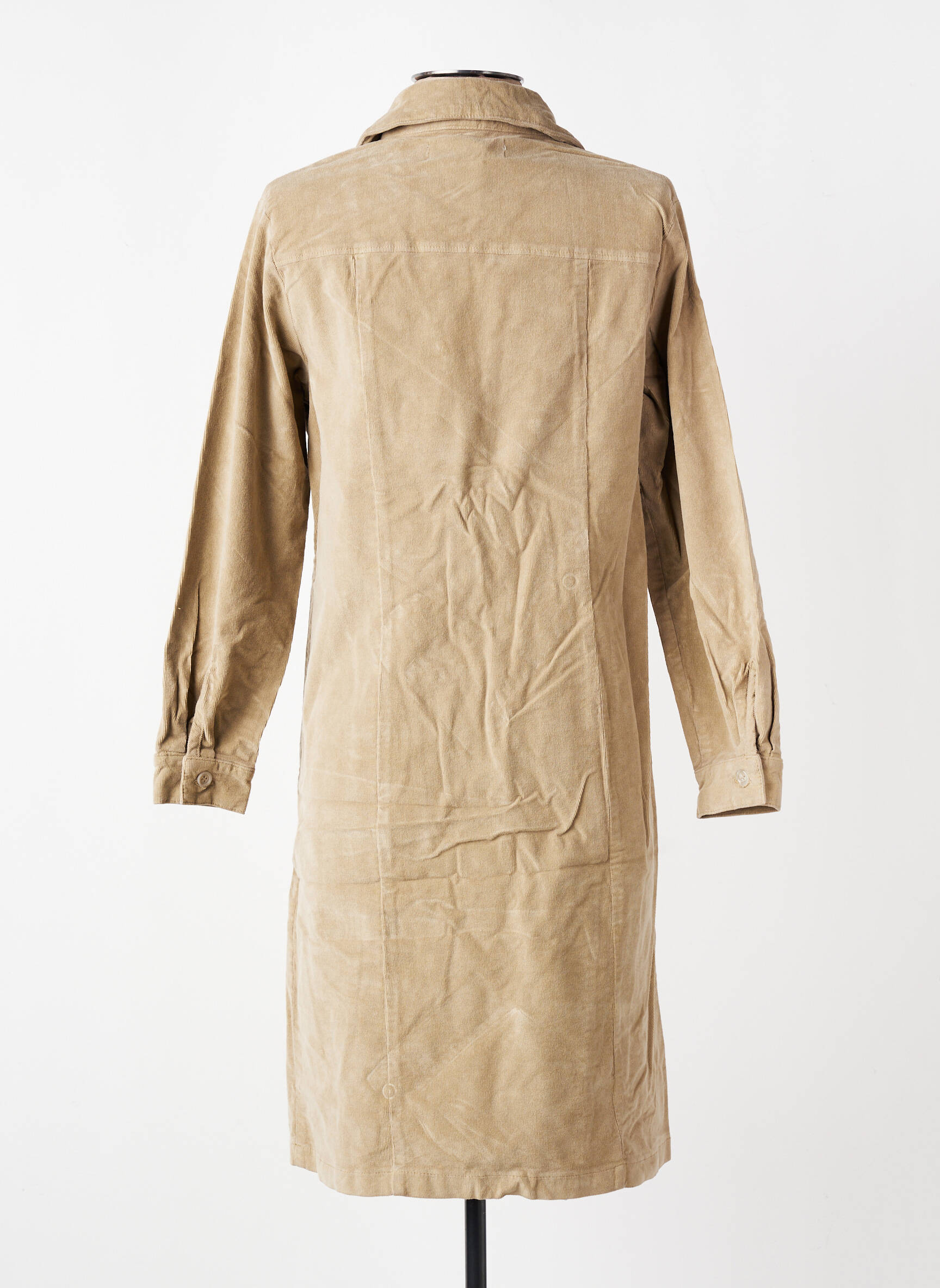 Robe courte manches longues manches longues beige COUTURIST femme