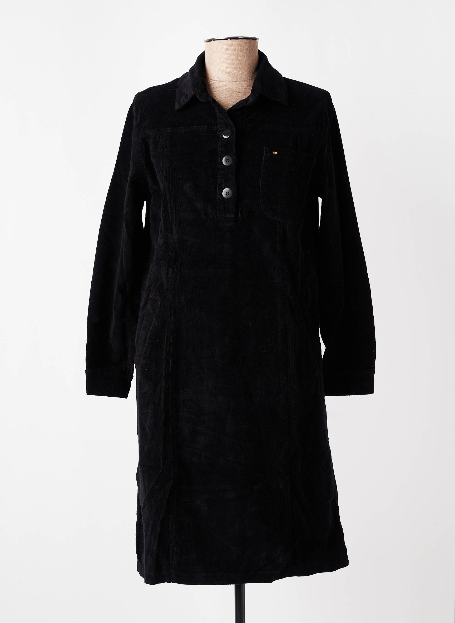 Robe courte manches longues manches longues noir COUTURIST femme