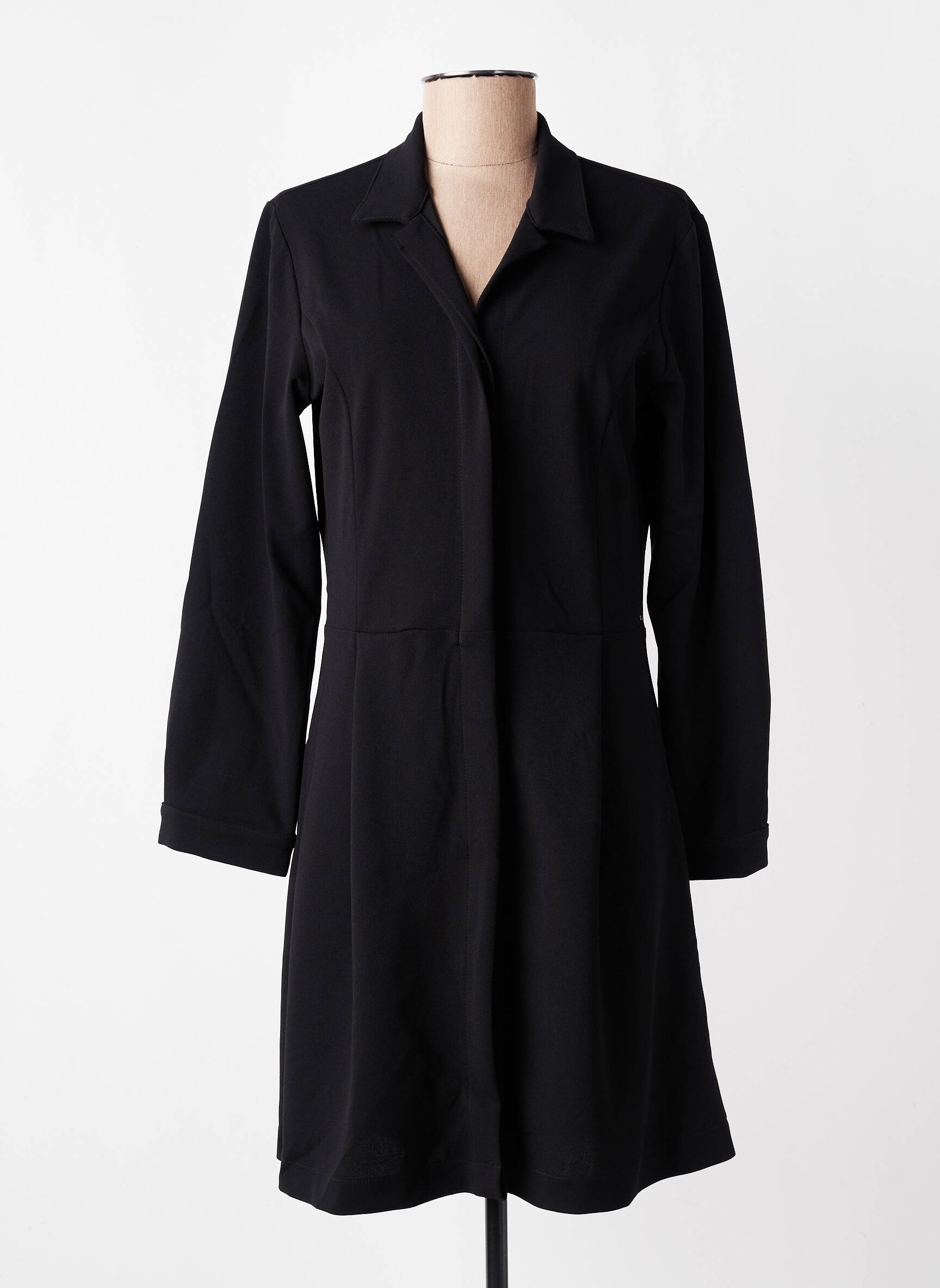 Robe courte manches 3/4 manches 3/4 noir COUTURIST femme