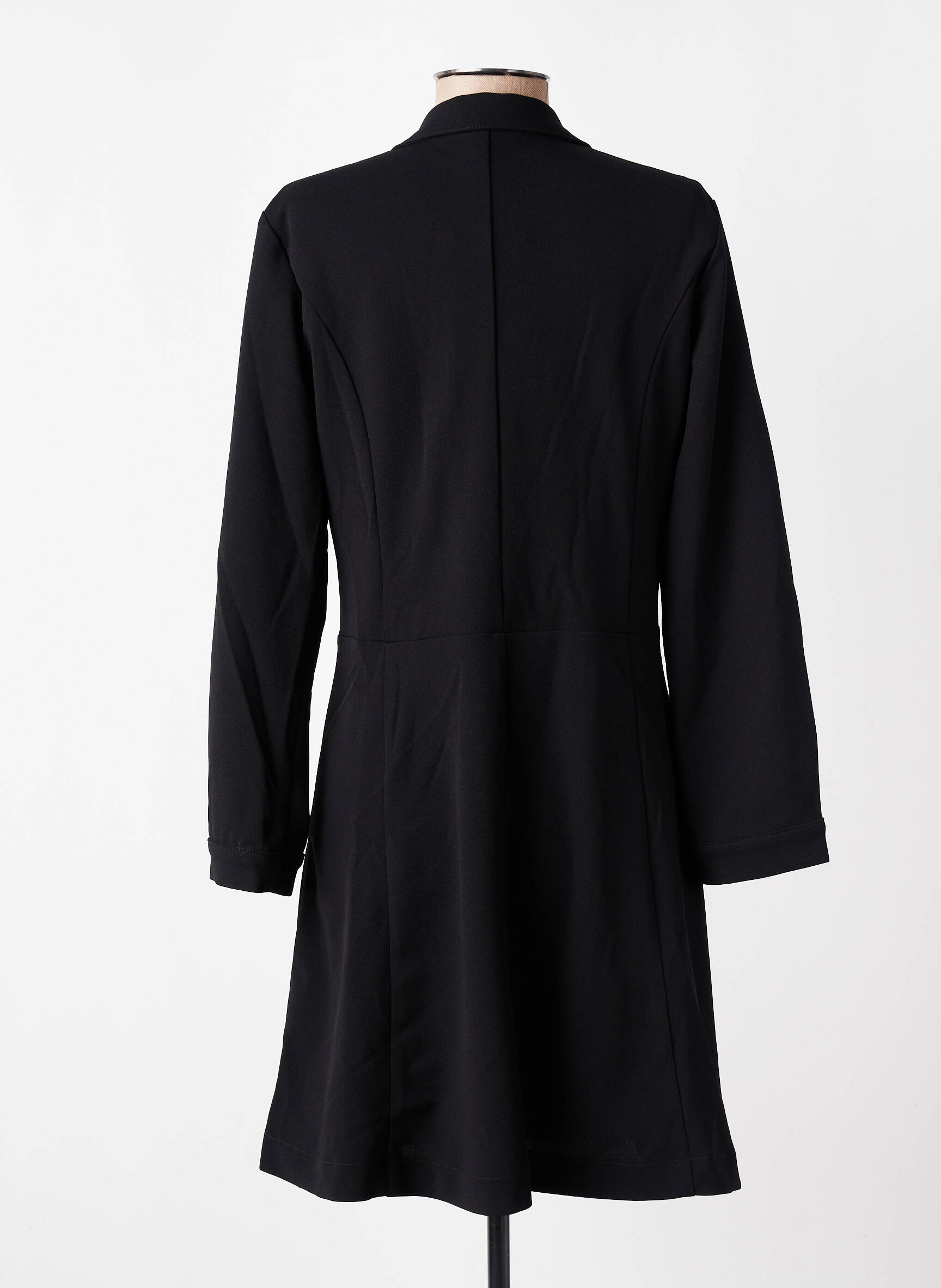 Robe courte manches 3/4 manches 3/4 noir COUTURIST femme