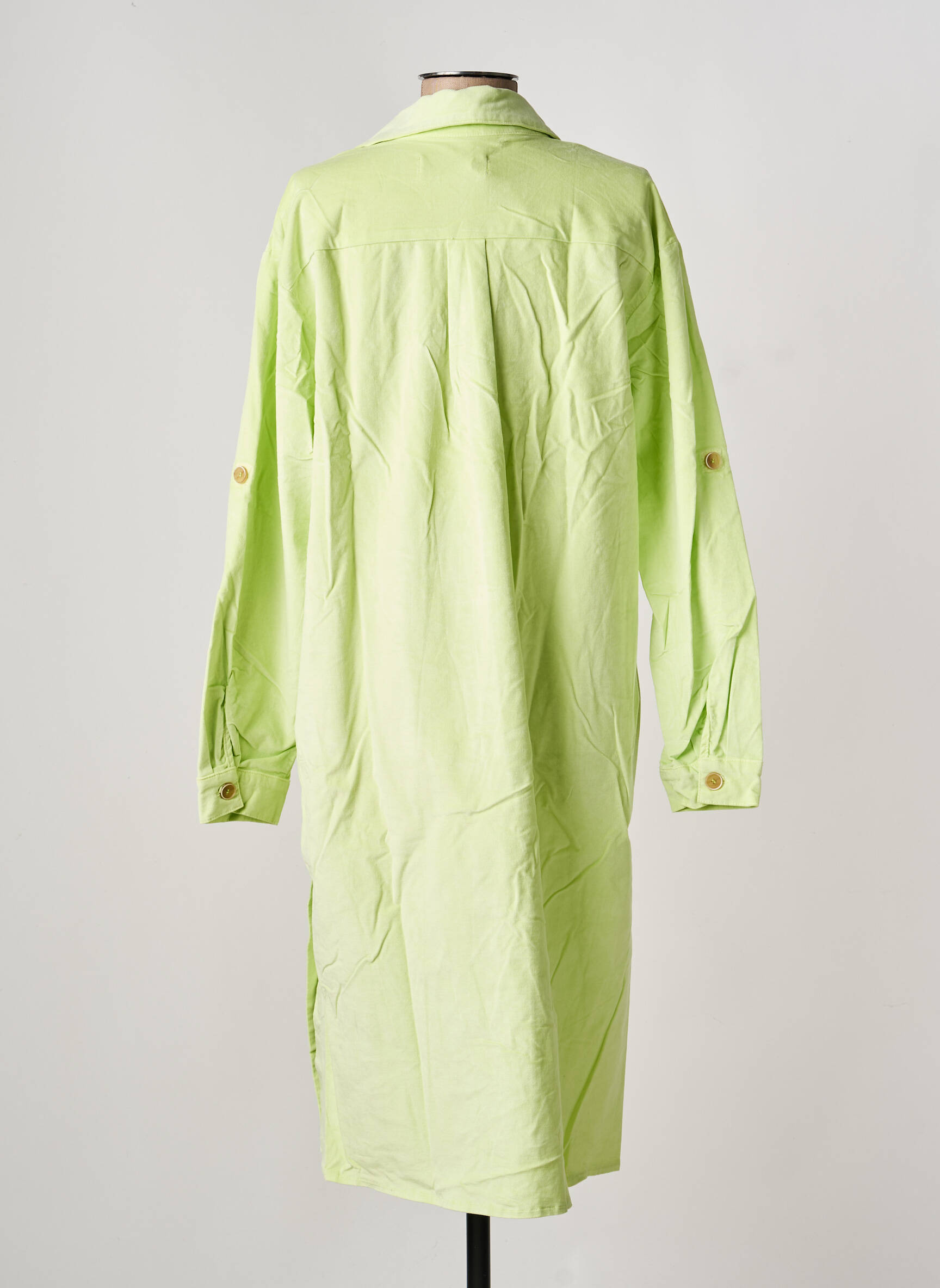 Robe longue manches longues manches longues vert COUTURIST femme