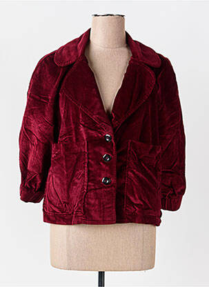 Blazer finition intérieure doublée rouge COUTURIST femme