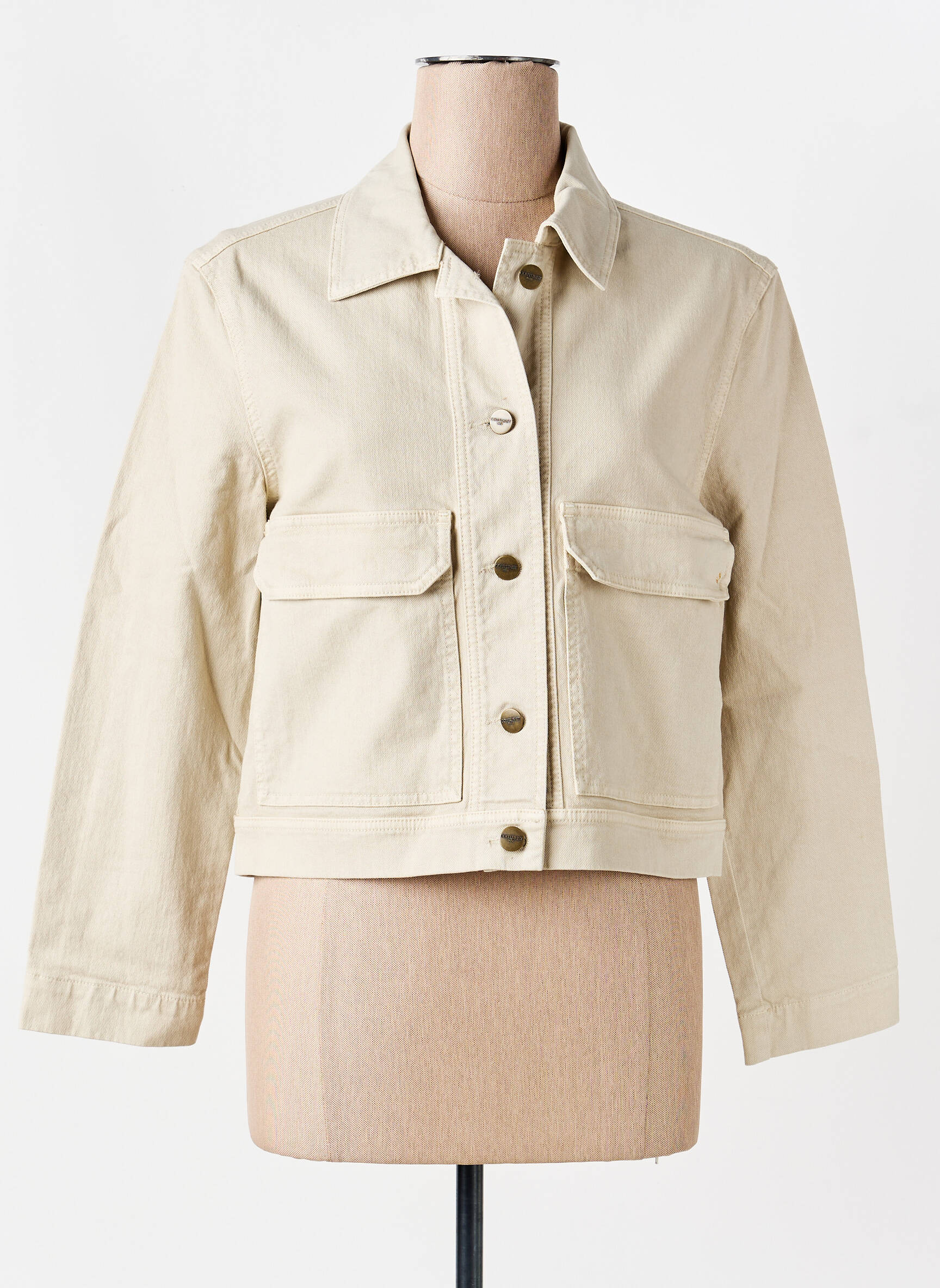 Veste casual poches beige COUTURIST femme