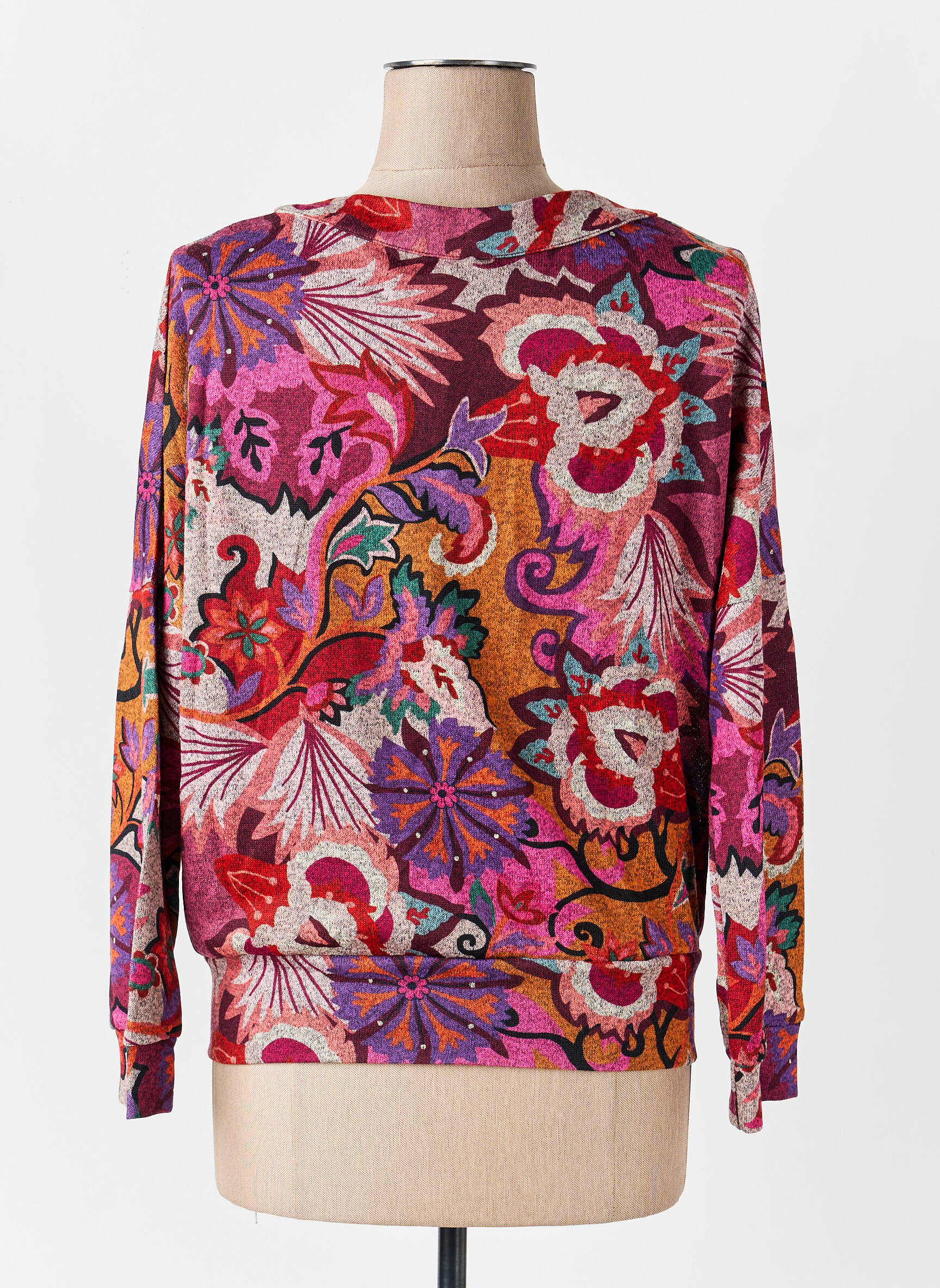 Veste casual col rond rose COUTURIST femme