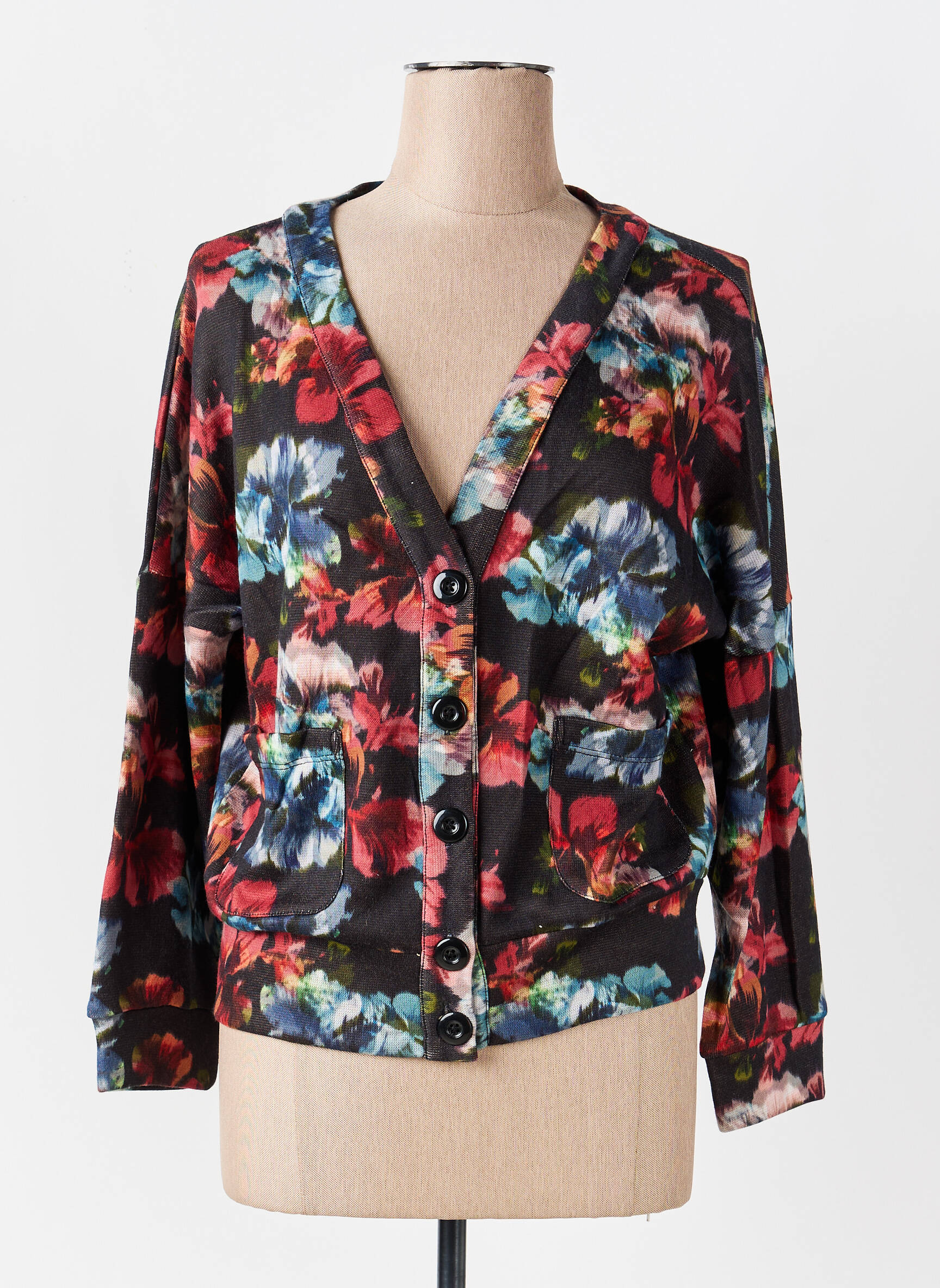 Veste casual fermeture boutonnée sur le devant noir COUTURIST femme