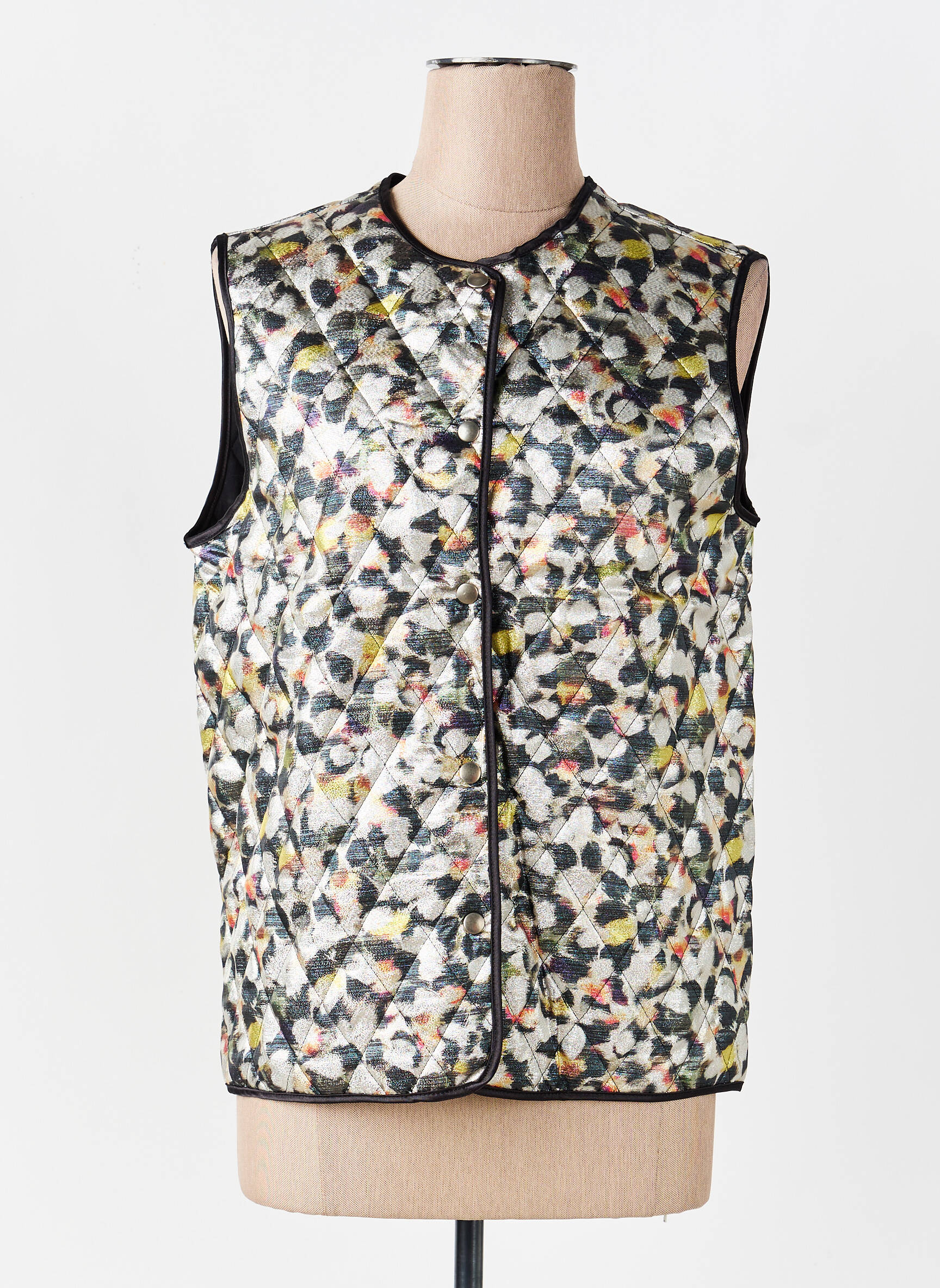 Gilet sans manche coupe droite noir COUTURIST femme
