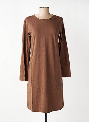 Robe courte manches longues manches longues marron COUTURIST femme