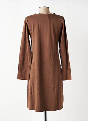 Robe courte manches longues manches longues marron COUTURIST femme