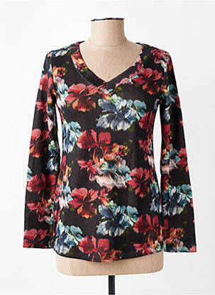 Pull coupe cintrée manches longues noir COUTURIST femme