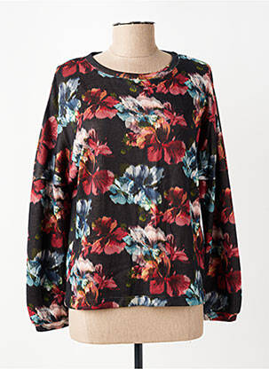 Pull coupe cintrée manches longues noir COUTURIST femme