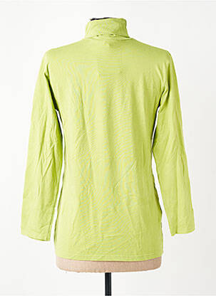 Sous-pull stretch manches 3/4 vert COUTURIST femme