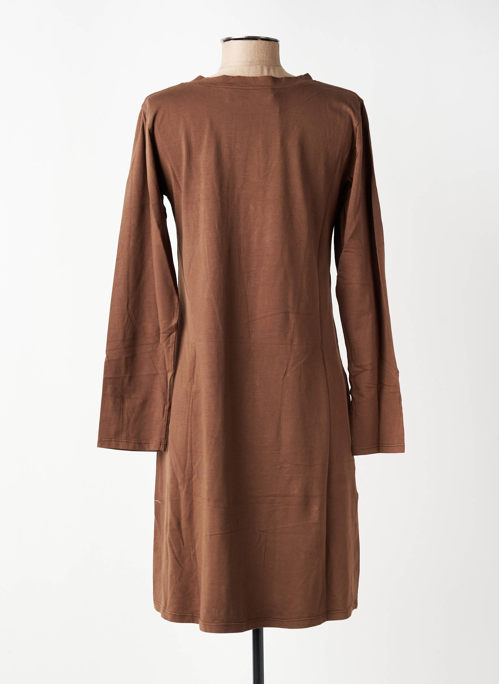Robe courte manches longues manches longues marron COUTURIST femme