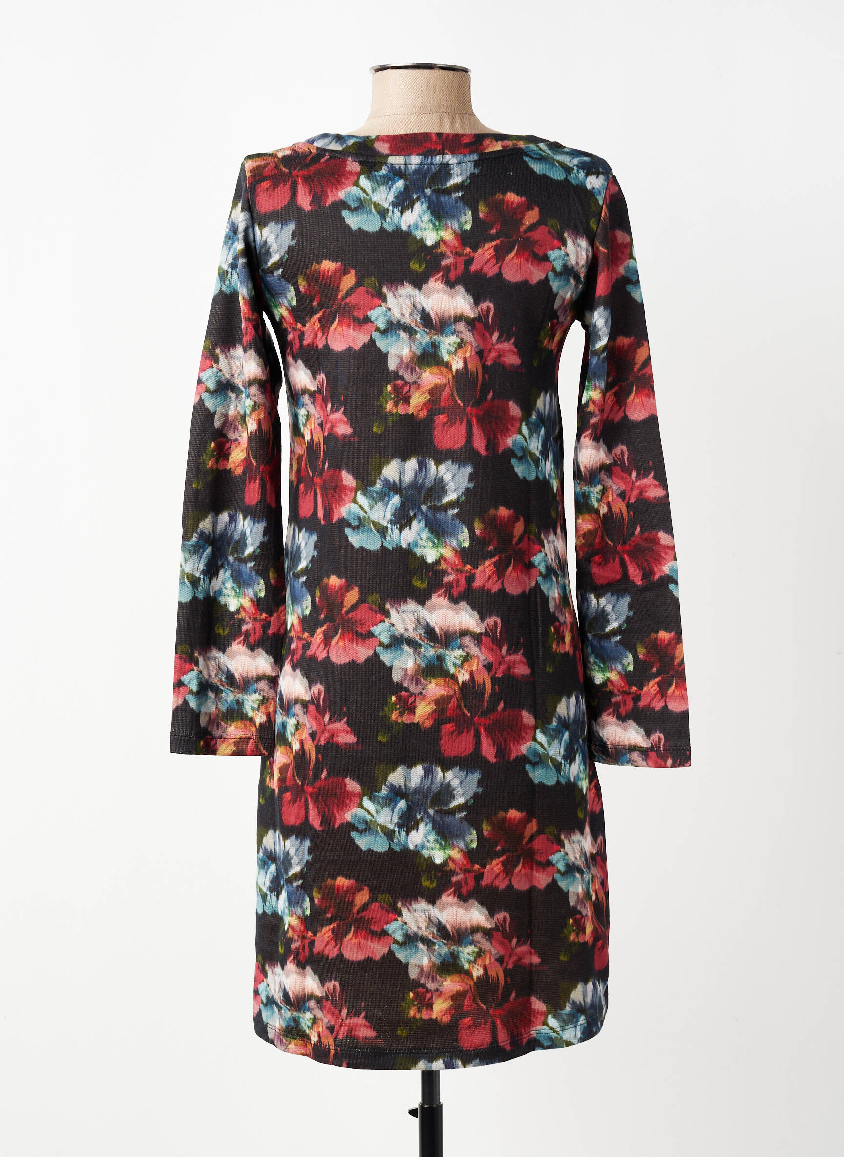 Robe courte manches longues manches longues noir COUTURIST femme