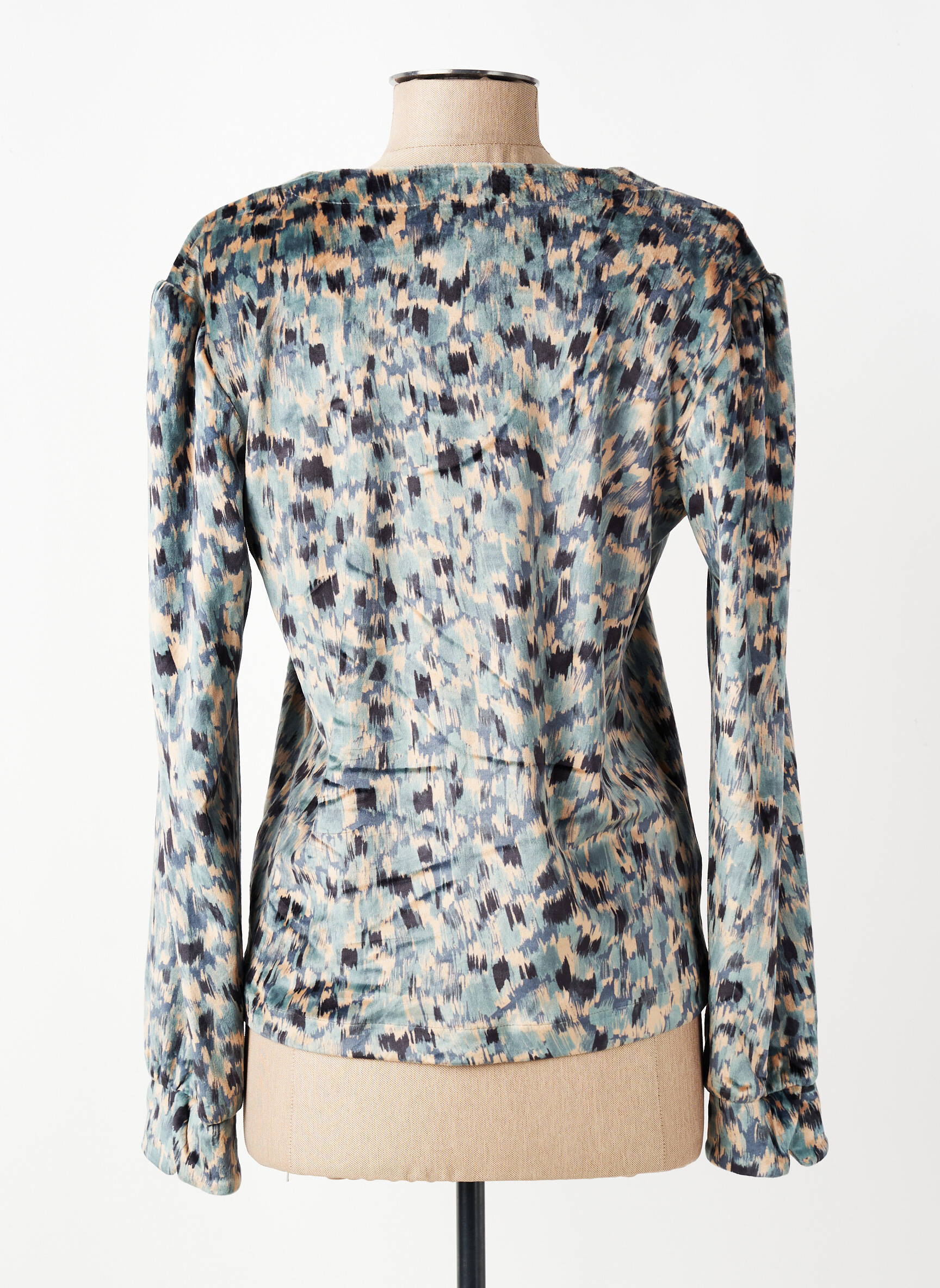 Top stretch manches longues vert COUTURIST femme