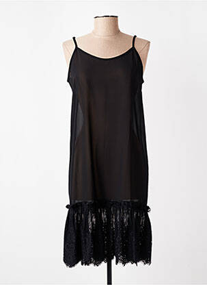 Jupon /fond de robe légère et transparente noir MY TWIN femme