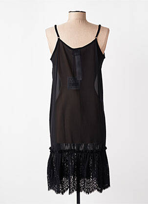 Jupon /fond de robe légère et transparente noir MY TWIN femme
