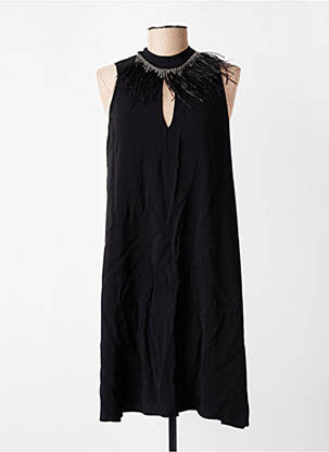 Robe mi-longue coupe fluide sans manche noir TWINSET femme