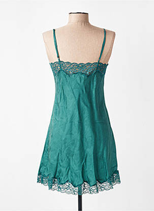 Nuisette/combinette effet matière satinée vert VIVIS femme