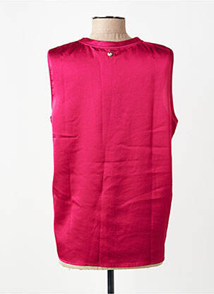 Top coupe fluide sans manche rose TWINSET femme