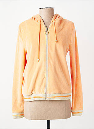 Veste casual col rond orange VITAMIA LOUNGEWEAR femme