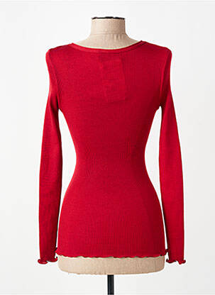 Top manches longues manches longues rouge OSCALITO femme