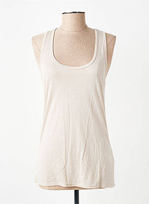 Top stretch sans manche beige NOTSHY femme