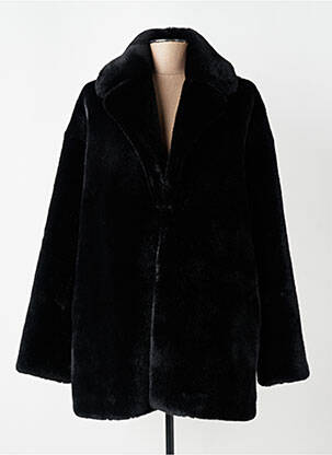 Manteau long coupe droite sans capuche noir TWINSET femme