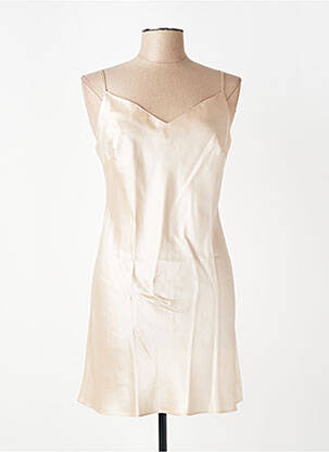 Nuisette/combinette effet matière satinée rose MARJOLAINE femme