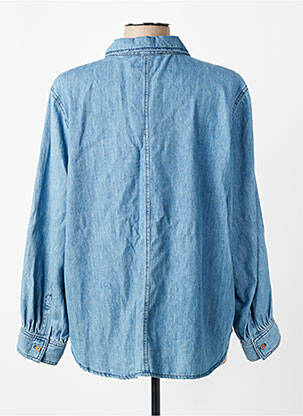 Chemisier coupe fluide manches longues bleu RIVER WOODS femme