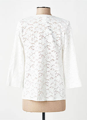 Gilet manches longues manches 3/4 blanc PAIN DE SUCRE femme