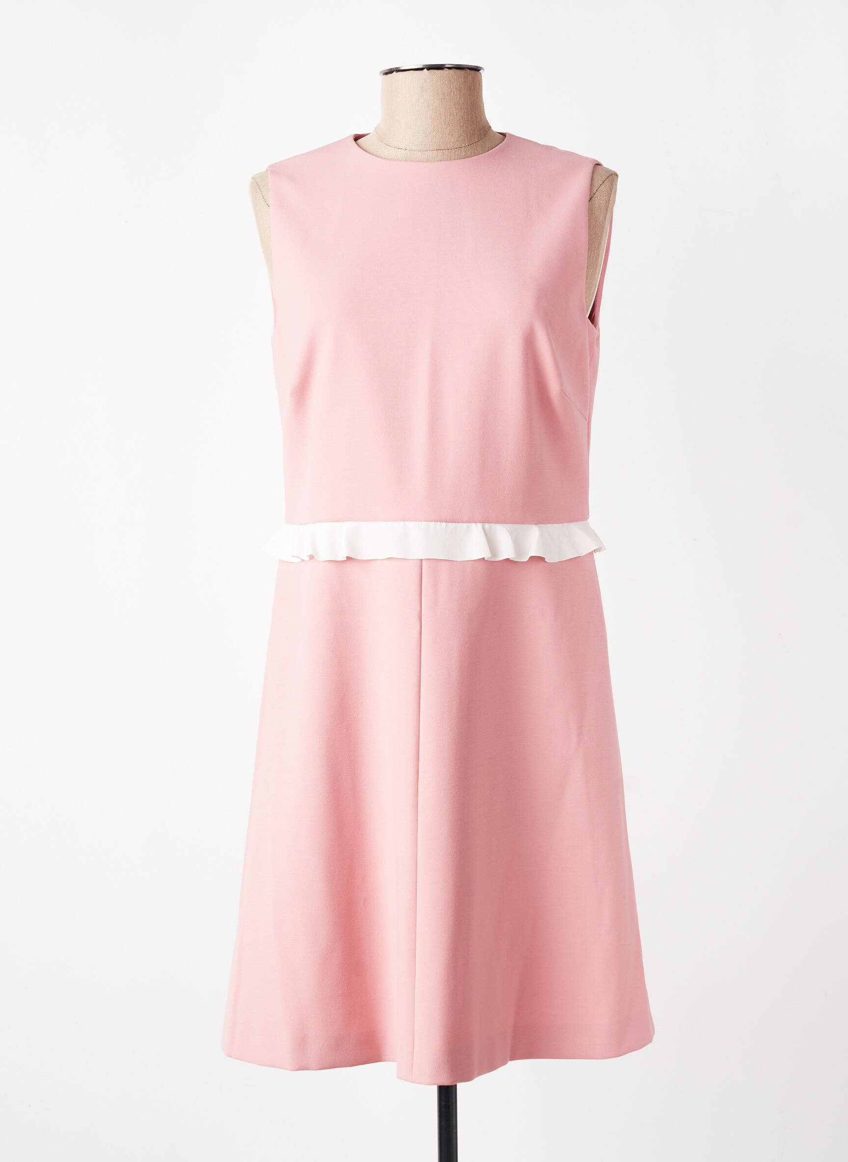 Robe mi-longue sans manche sans manche rose RED VALENTINO femme
