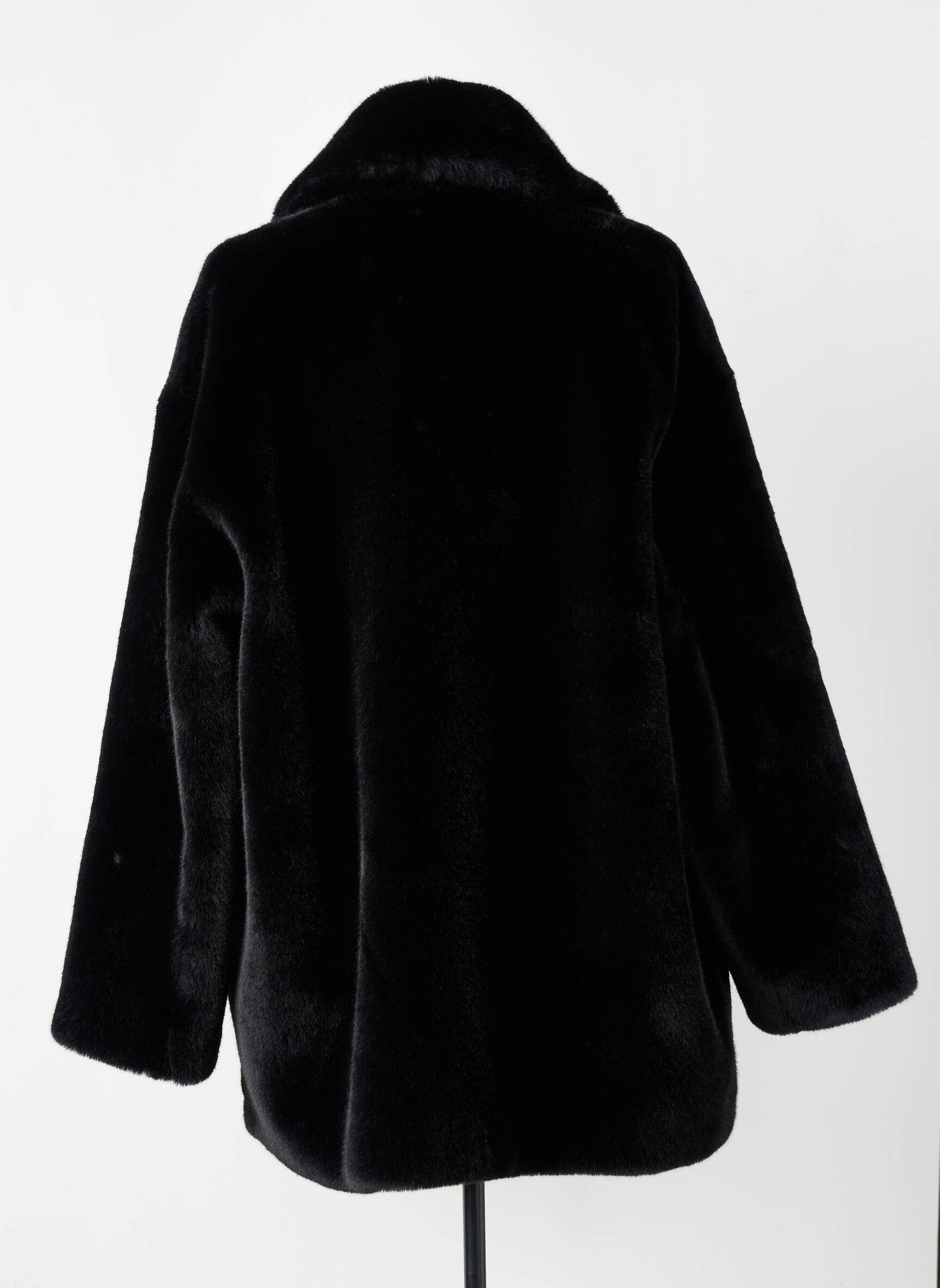 Manteau long coupe droite sans capuche noir TWINSET femme
