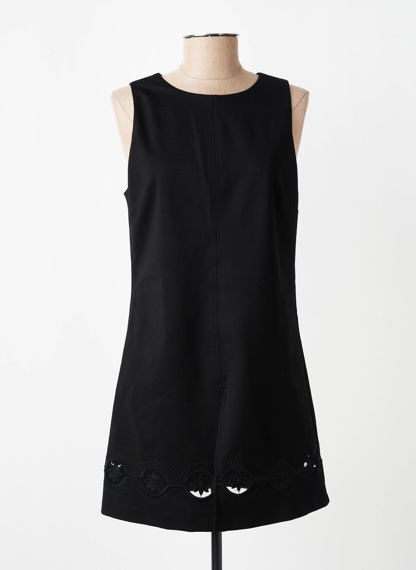 Robe mi-longue sans manche sans manche noir TWINSET femme