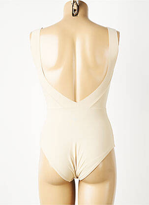 Maillot de bain 1 pièce beige PAIN DE SUCRE femme
