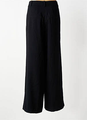 Pantalon large fermeture zippée sous rabat boutonné taille normale noir HANA SAN femme
