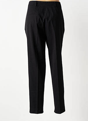 Pantalon chino tissage popeline taille normale noir HANA SAN femme