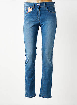Jeans coupe slim stretch taille normale bleu ZERRES femme