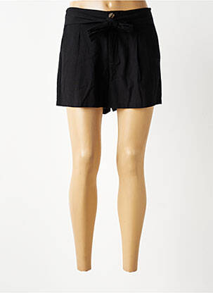 Short fermeture zippée sous rabat boutonné taille normale noir VERDISSIMA femme