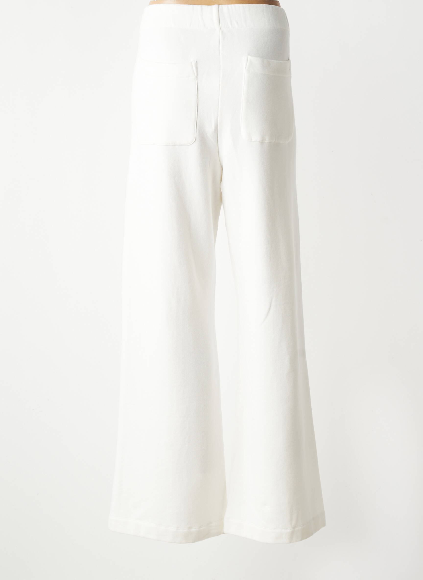 Pantalon droit stretch taille normale blanc RIVER WOODS femme