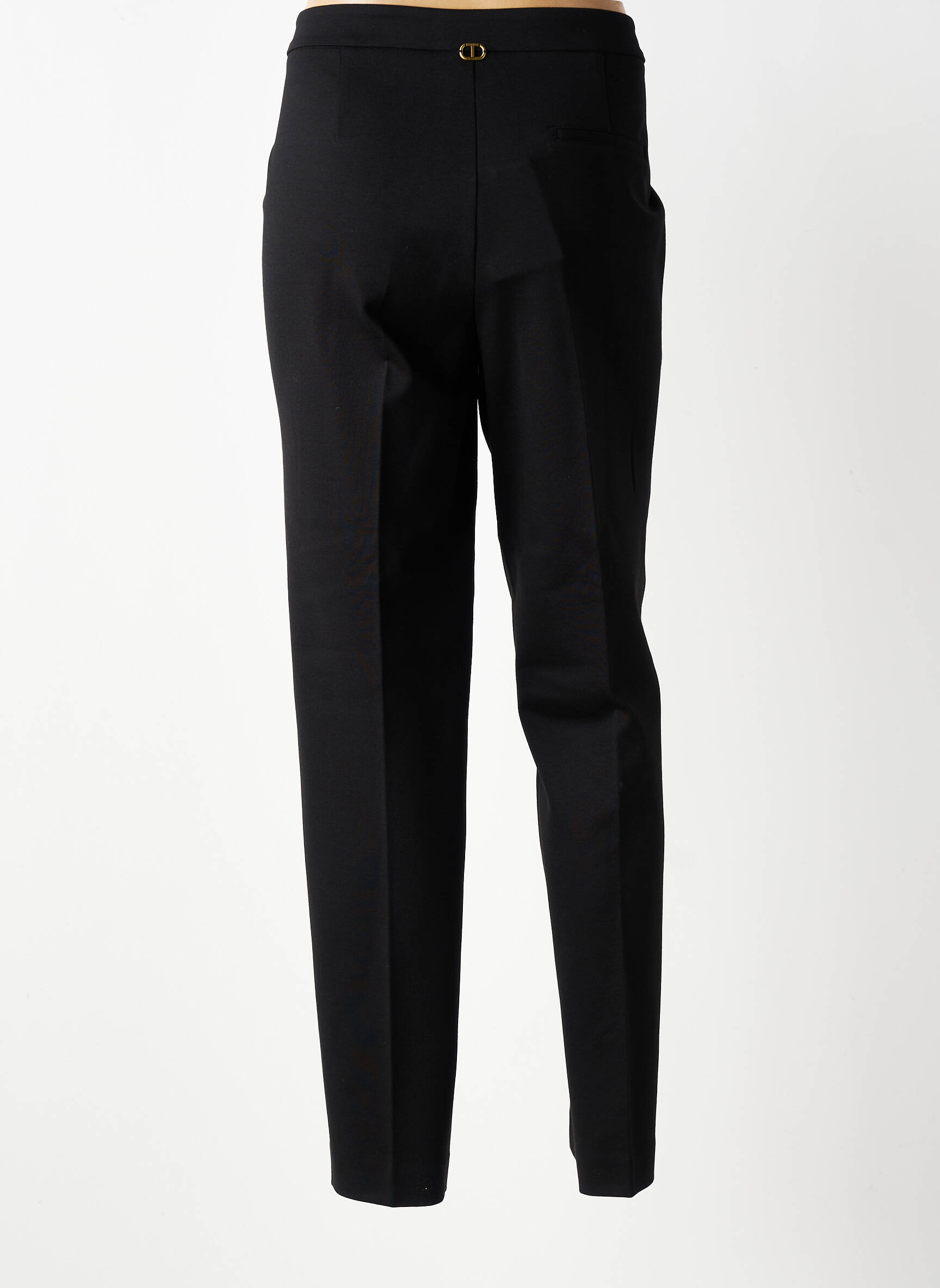 Pantalon chino stretch taille normale noir TWINSET femme
