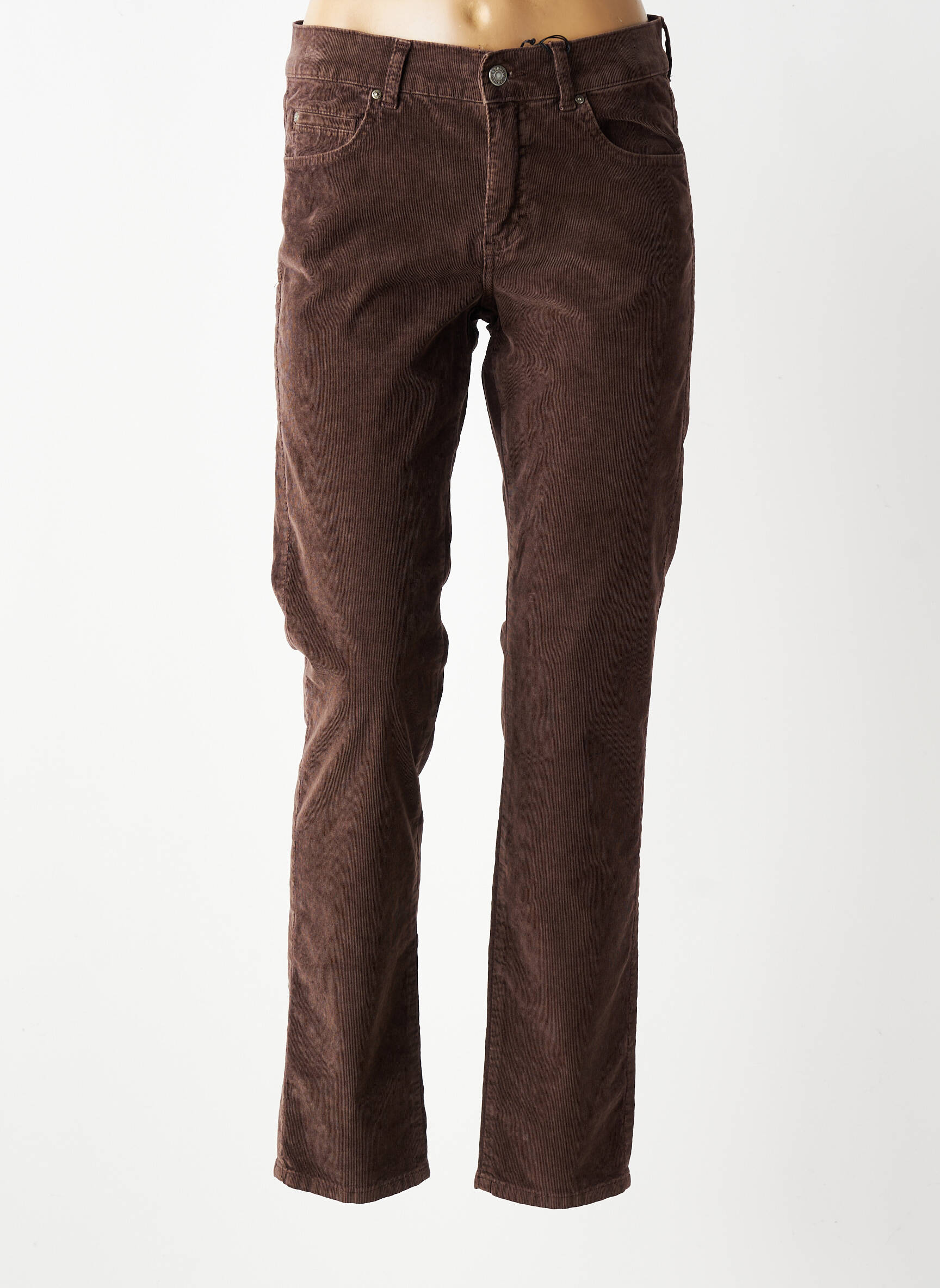 Pantalon slim stretch taille normale marron ANGELS femme