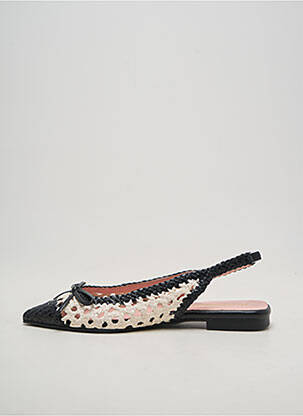 Sandales/nu pieds chiquet talon plat jusqu'à 3cm noir PRETTY BALLERINAS femme