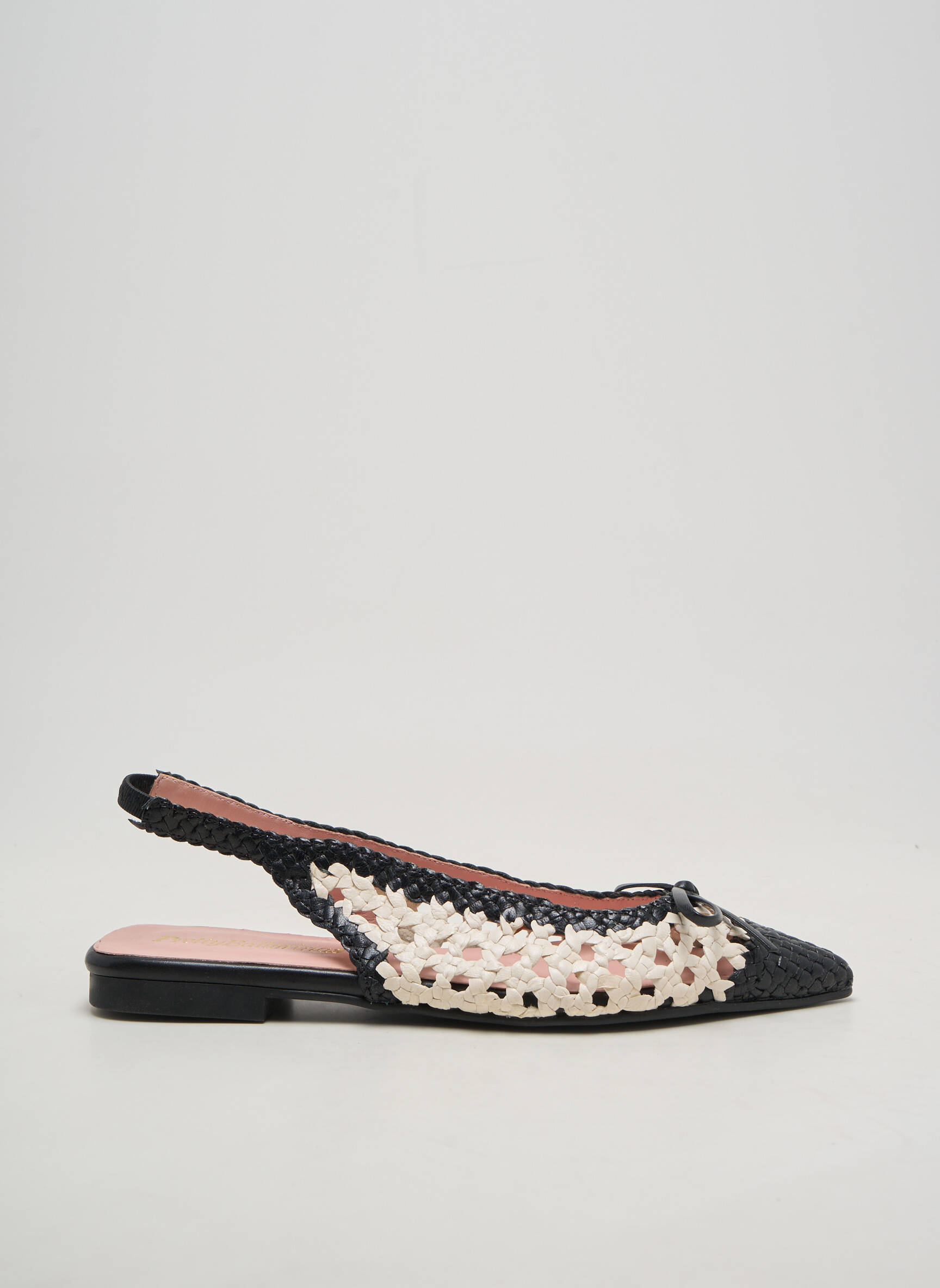Sandales/nu pieds chiquet talon plat jusqu'à 3cm noir PRETTY BALLERINAS femme