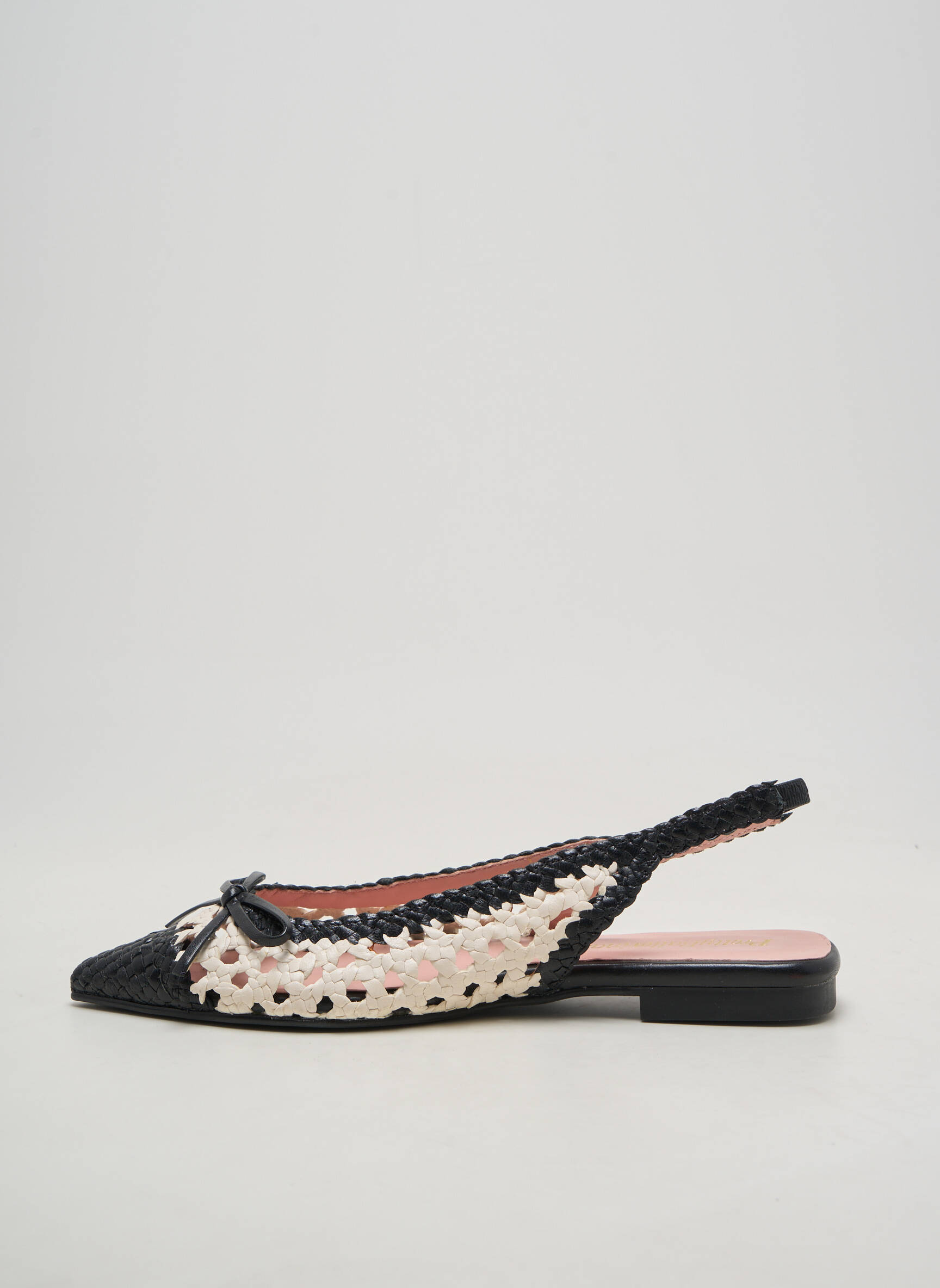 Sandales/nu pieds chiquet talon plat jusqu'à 3cm noir PRETTY BALLERINAS femme