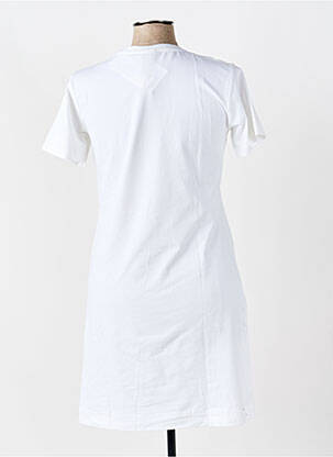 Chemise de nuit manches courtes blanc REBELLE femme