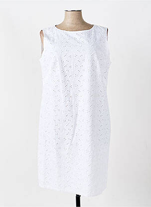 Robe mi-longue sans manche sans manche blanc BETTY BARCLAY femme